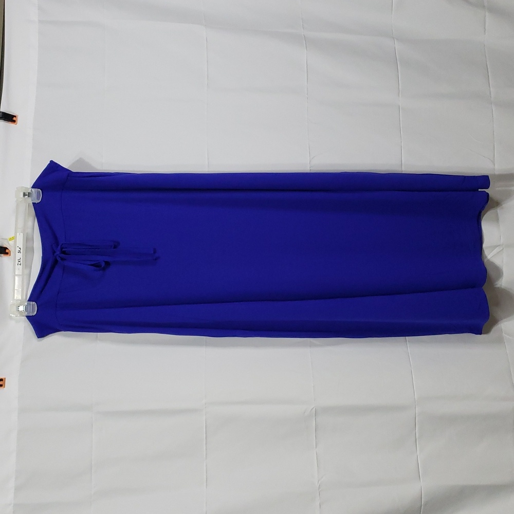 Zenana Relaxed Draped Basic Drawstring Waist Maxi Skirts with Side Pockets - Picture 3 of 8